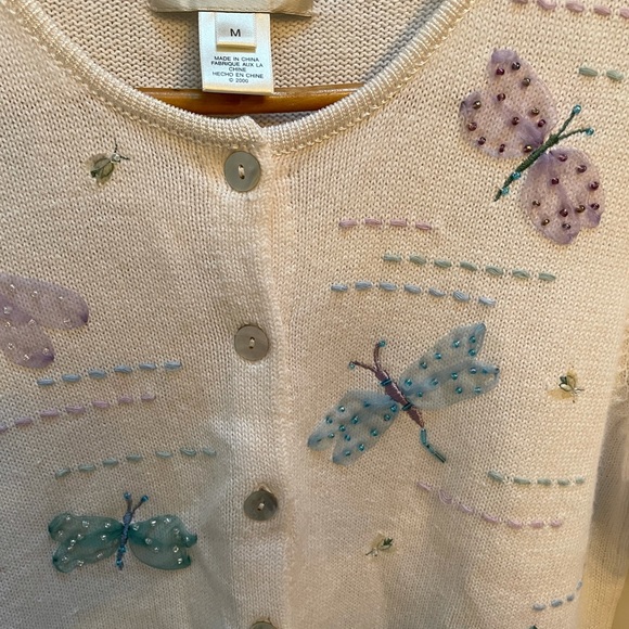 Vintage Susan Bristol Hand Embroidered Cardigan - Picture 3 of 11